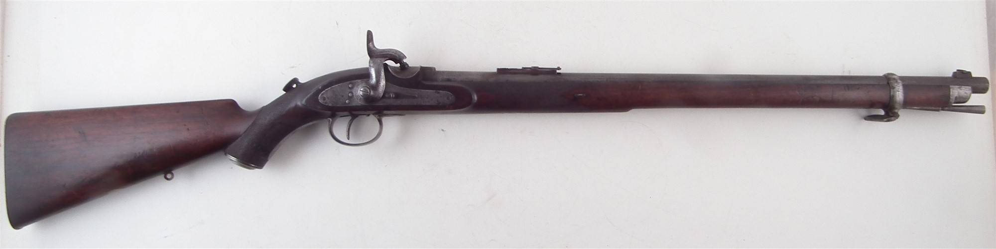 Westley Richards .450 Monkey Tail breech loading percussion carbine, serial number 7103, with - Image 16 of 17