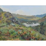 Ian Grant (British, 1904-1993), "Rydal Water in the Lake District", signed, titled on verso, oil