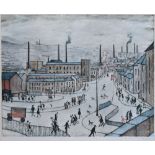 After Laurence Stephen Lowry R.A. (British, 1887-1976), "Huddersfield", signed in pencil in the