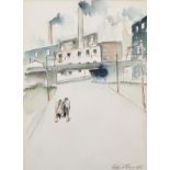 William Turner F.R.S.A., R.Cam.A. (1920-2013), "Knott Mill, Chester Road", signed and dated 1963,