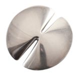 Georg Jensen silver brooch by Nanna Ditzel, Georg Jensen oval mark stamped to reverse and '925S