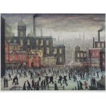 After Laurence Stephen Lowry R.A. (British,1887-1976), "Our Town", signed and numbered 504/850 in