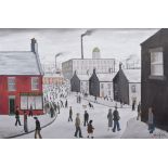 After John Wilson, 20th/21st century, "A Working Day" after L.S.Lowry, signed and numbered 2/150,