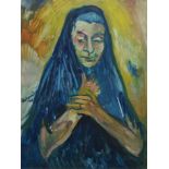 James Lawrence Isherwood F.R.S.A., F.I.A.L. (1917-1989), "Mother as Lancashire Madonna", signed