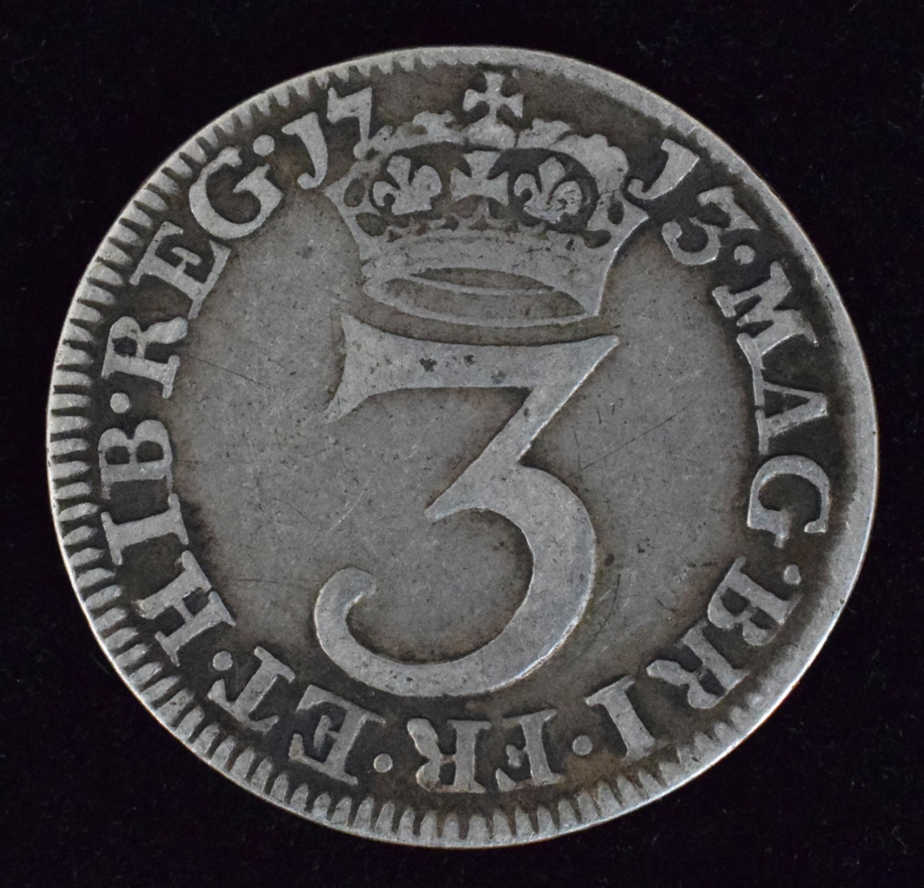 Queen Anne, Threepence, 1713. - Image 2 of 2