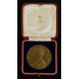 George V bronze Coronation medal in original case of issue.