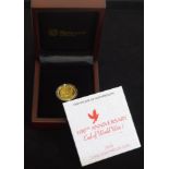 Perth Mint, 100th Anniversary End of World War I, Twenty Five Dollars, 2018, 1/4 oz gold proof coin.