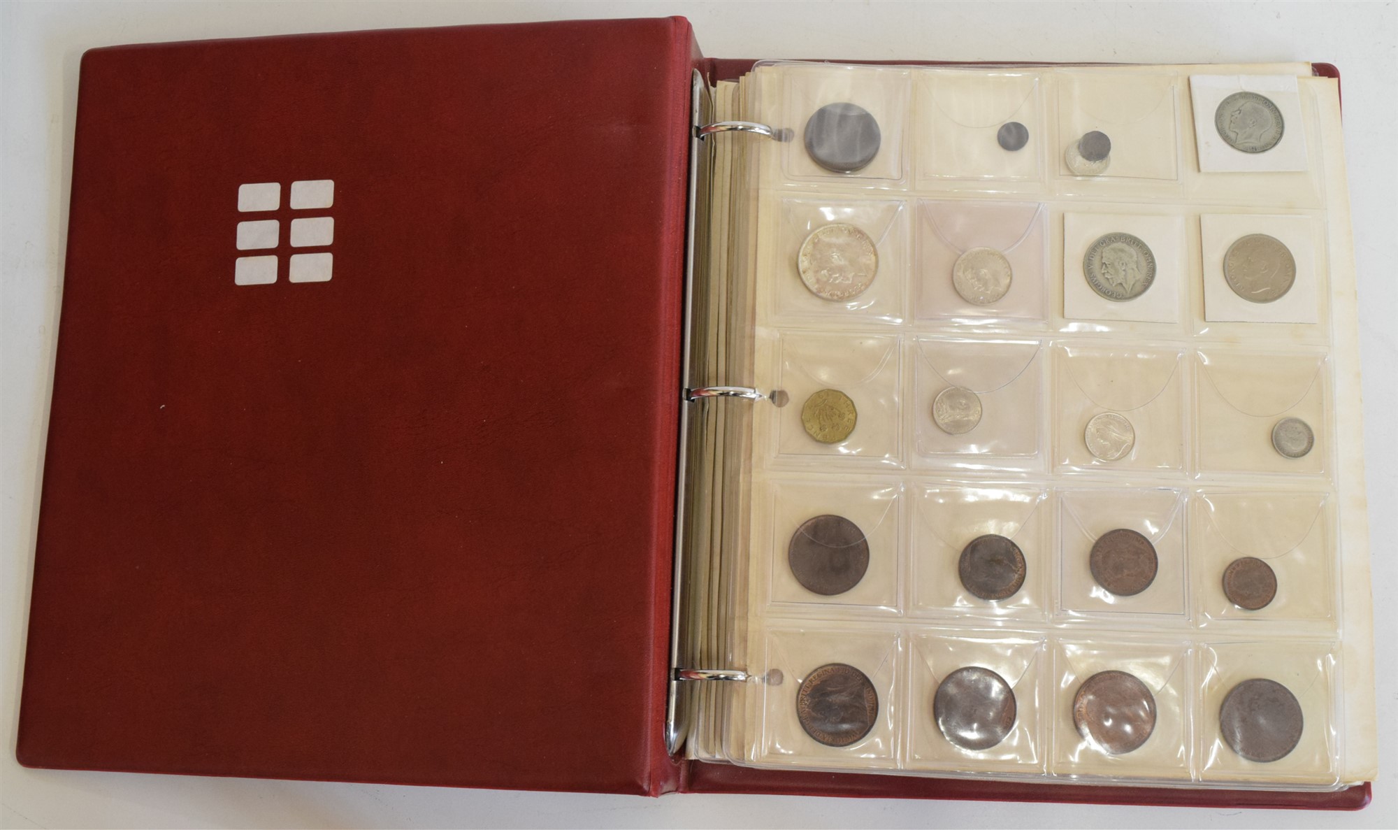 An album of modern Great Britain coinage from Queen Victoria through to Queen Elizabeth II.