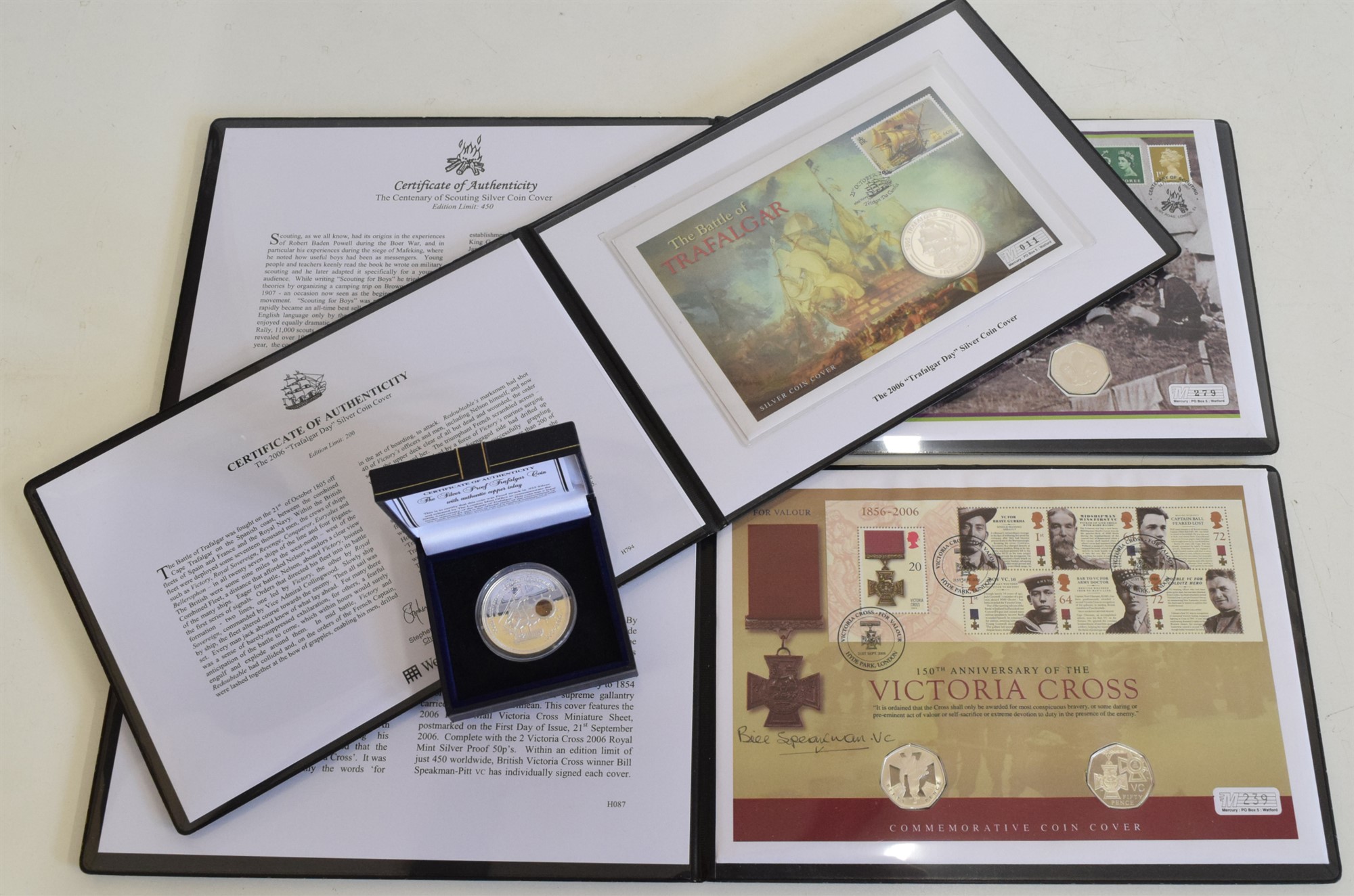 Assortment of various maritime themed modern commemorative coins and three coin covers. - Image 2 of 2