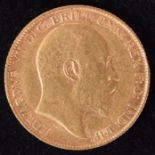 King Edward VII, Half-Sovereign, 1908.