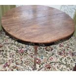 George III mahogany tripod table, 100cm diameter. Condition reports are not available for the