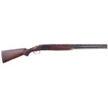 BSA 600 SKB 12 bore over and under shotgun CM630090, chequered stock and scroll engraved blued