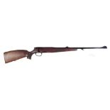 Steyr Mannlicher .243 bolt action rifle serial number 262745 chequered stock with rosewood heel,