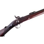 Westley Richards .451 Monkey Tail rifle, the lock dated 1859, with chequered grip, fitted with