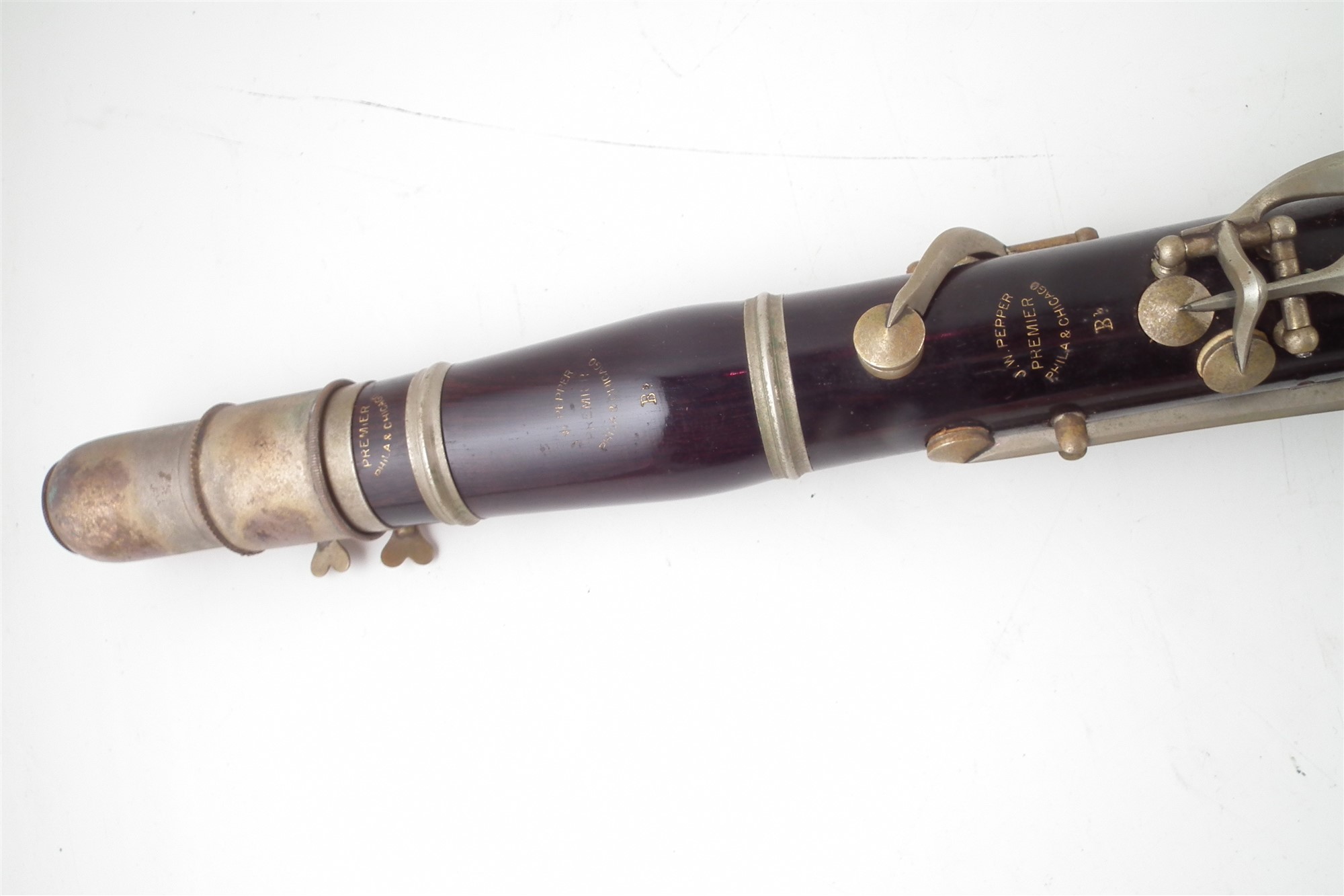 Clarinet by J.W. Pepper Premier, Philadelphia and Chicago, in Bb with 12 keys, in modern pitch - Image 3 of 7