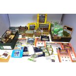 Three boxed Scenix Trackside buildings Hornby Miniatures model scene accessories, quantity Javis "