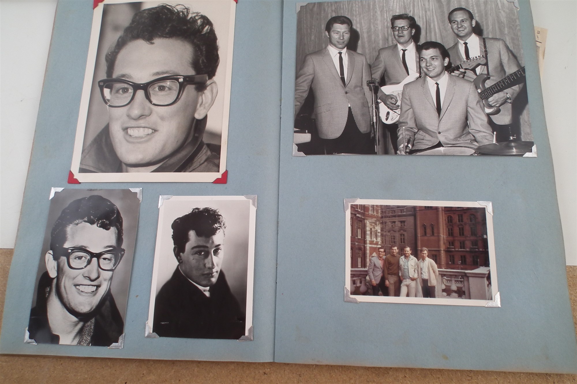 Buddy Holly and Crickets Interest, three scrap books with signatures, including seven signatures - Image 6 of 12