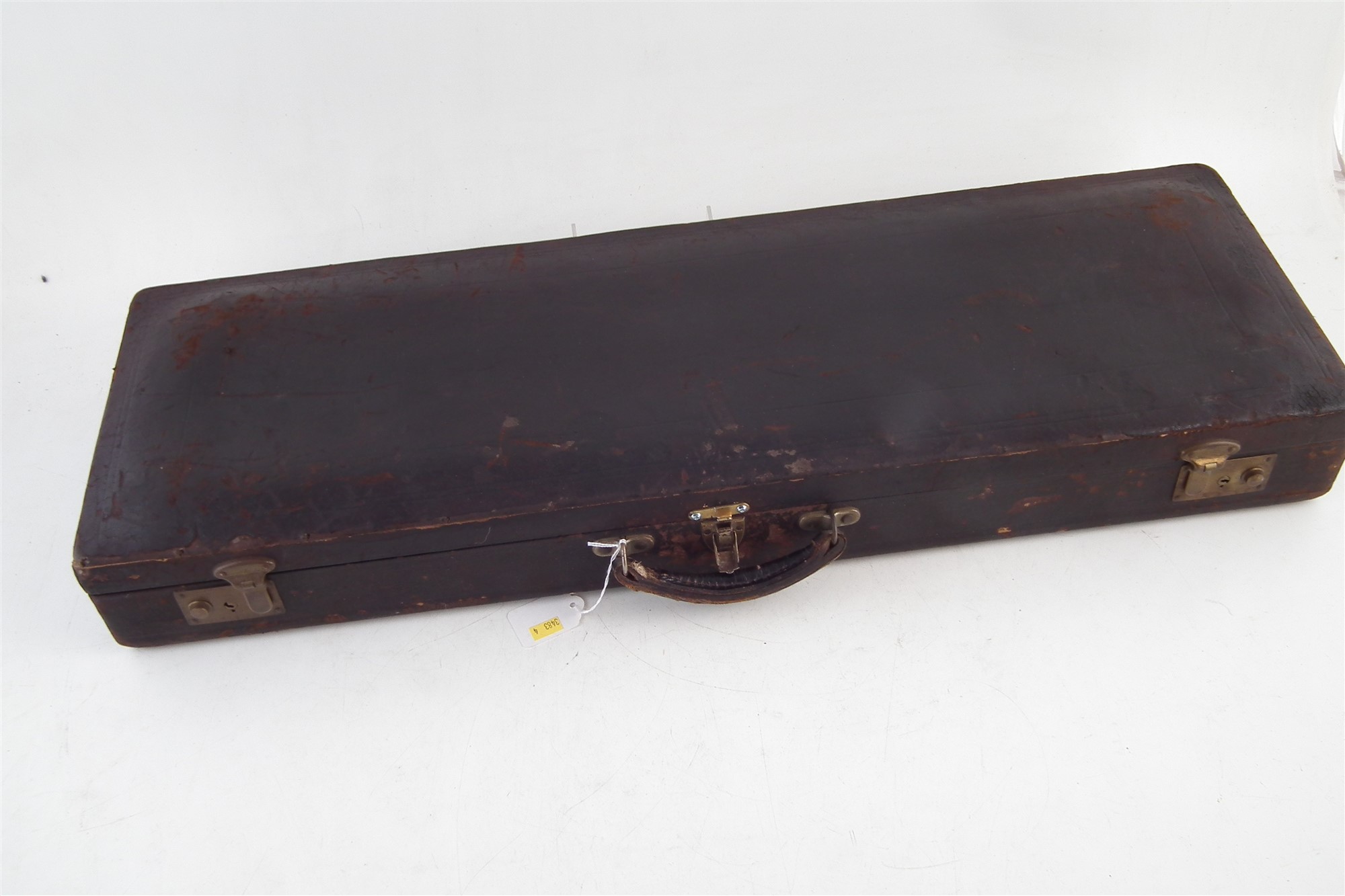 Violin, with two piece back measuring 36cm long, in fitted leather rectangular case. - Image 6 of 6