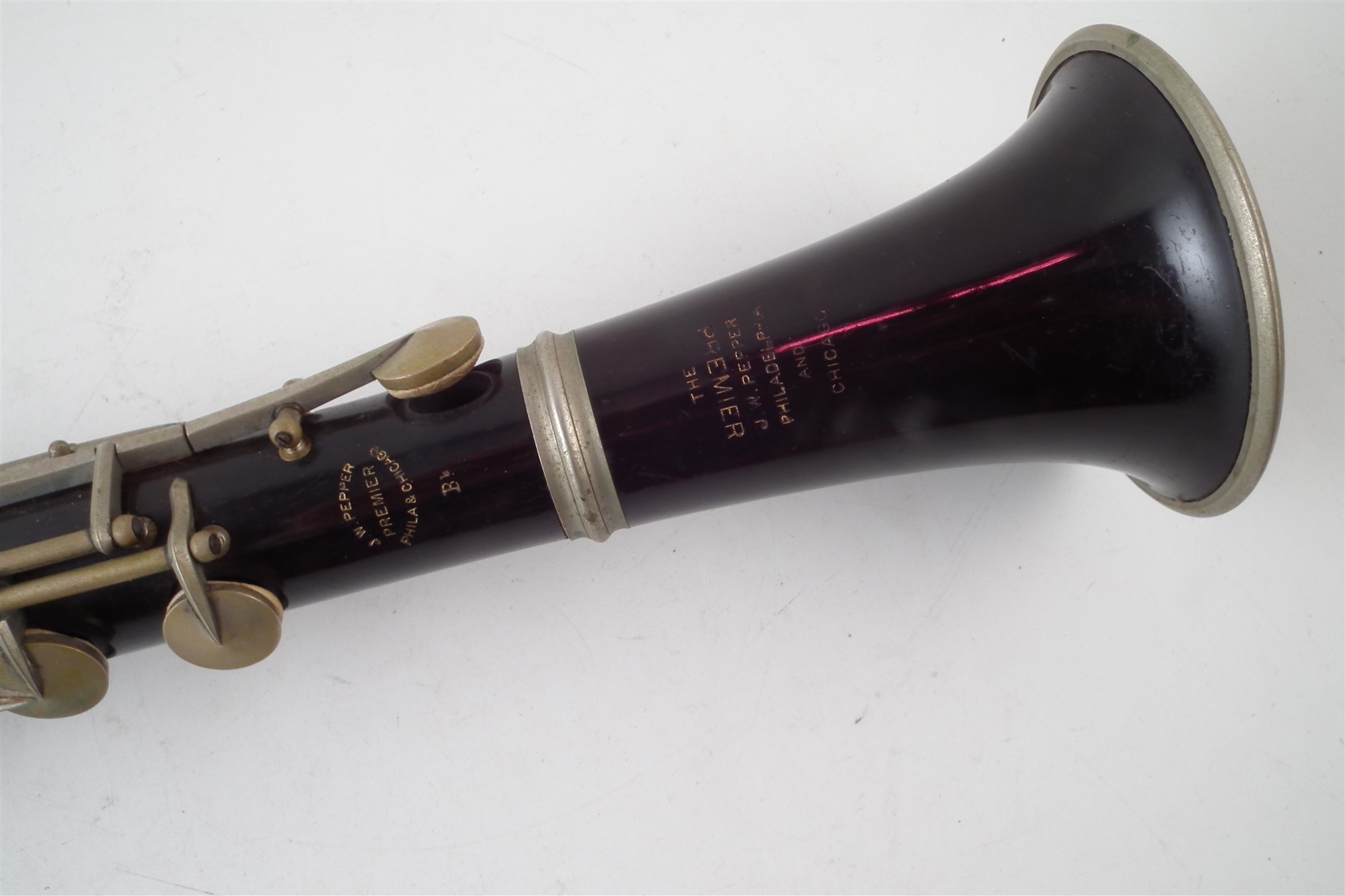 Clarinet by J.W. Pepper Premier, Philadelphia and Chicago, in Bb with 12 keys, in modern pitch - Image 2 of 7