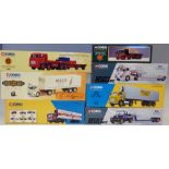 Seven Corgi Classics boxed lorries, B.R.S. Leyland (24601), AEC Daniel Stewart (21402), AEC Bells (