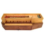 Modern fretted Clavichord by David Owen , at A:425 pitch, in limewood case with separate