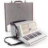 Student Invicta Studente piano accordion , with case which measures 37cm wide