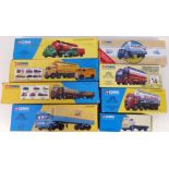 Eight Corgi Classics boxed, Walls AEC (21401), Blue Circle Foden (12501), Atkinson 8 wheeler (