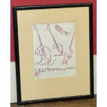 After Max Ernst, "Elektra" lithograph. Condition reports are not available for our Interiors Sale.