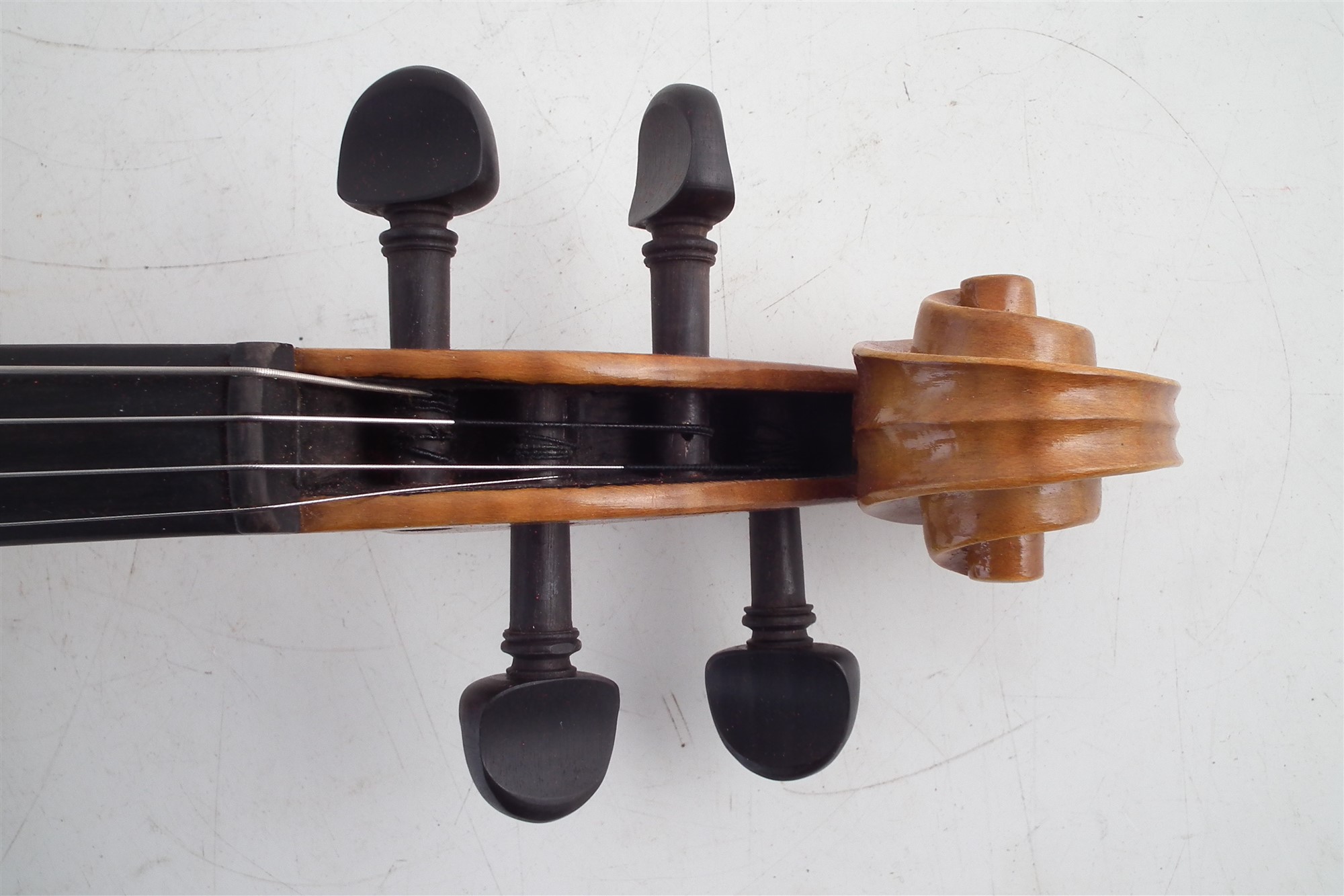 Hungarian Viola , with two piece back which measures 39.5cm, with bow and case. - Image 7 of 9