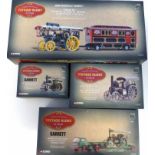 Four Corgi Vintage Glorby traction engines, Bedford T.K. Low Loader and Garrett Tractor (22402),