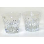 A pair of baccarat glass tumblers Condition reports are not available for our Interiors Sale.