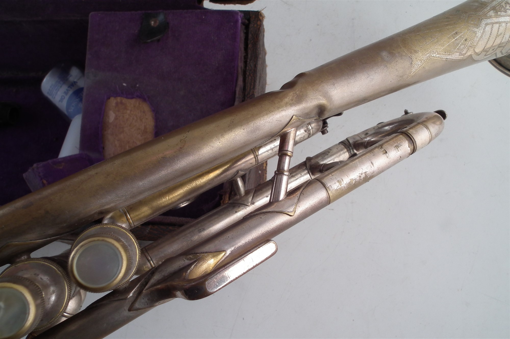 Manhattan trumpet, Danor Euphonium and a Besson Cornet all with cases. - Image 10 of 11