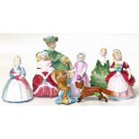 Beswick Fox, Pendelfin "Totty", Royal Doulton "Ascot" figures and five smaller figures "Belle", "The