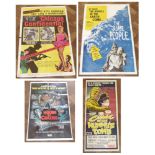 Four posters "House of Crazies", "Curse of the Mummy's Tomb", "Chicago Confidential" and "Slime