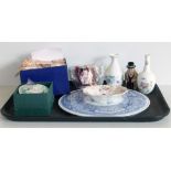 Spode 'Floral' cake stand, Mintons 'Marlow' vase, Wedgwood 'Clementine', Midwinter dish, Winston
