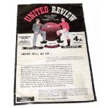 Re-print (2008) Manchester United (United Review) programme 1957/58, 19th February versus