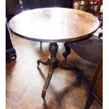 George III mahogany tripod table Condition reports are not available for this auction