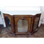 Victorian walnut credenza. Condition reports are not available for this auction