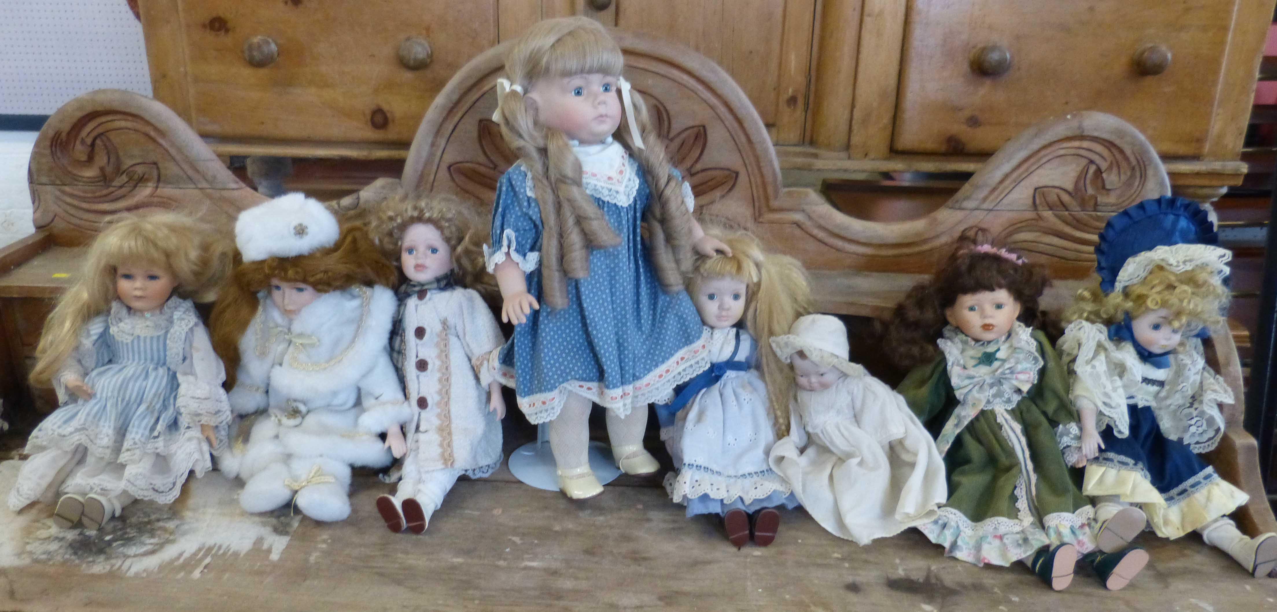 Pat Secrist Doll and seven others. Condition reports are not available for this auction