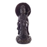 Buddhest Bronze figure of a goddess 17cm high Condition reports are not available for this auction