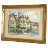 Water J Roberts, Sweet Bryer Hall, Hospital Street, Nantwich, Watercolour (14" x 19") Condition