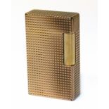 Yellow metal Dupont textured lighter Condition reports are not available for this auction