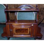 Mahogany wall mounted smokers cabinet with inlay Condition reports are not available for this