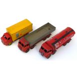 Three unboxed Dinky Supertoys Lorries, Big Bedford Heinz 57 Varieties, Foden Mobileas and Foden 8