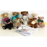 Nine Deans teddy bears Condition reports are not available for our Interiors Sale