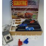 Scalextric set 45 (boxed) complete with two Austin Mini Cooper's, Javelin C4-10 and Ferrari G.T. 250