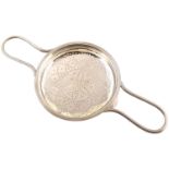 Georgian silver lemon strainer