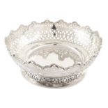 Late Victorian silver dish