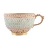 Royal Worcester reticulated cup by George Owen,