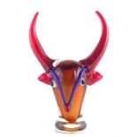 Murano glass bull head